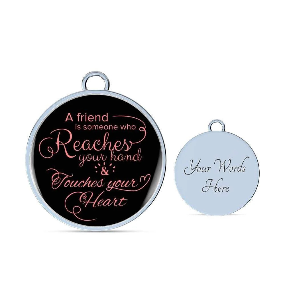 Best Friend Personalized Engraved Silver Circle Bangle Bracelet Custom Name D